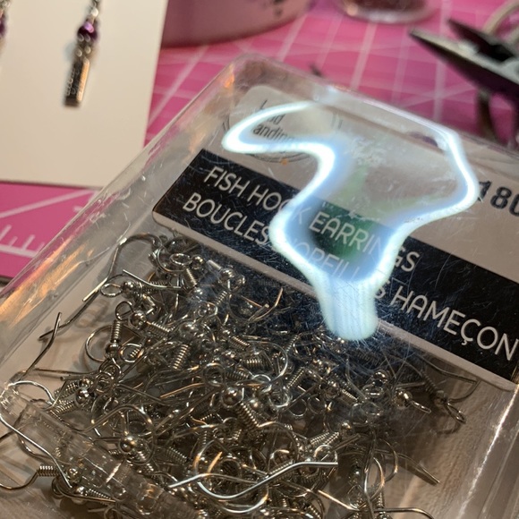 Pink Tear Drop Dangling From Dream Catcher Tibetan Boho Chandelier Style Earring - Picture 10 of 16